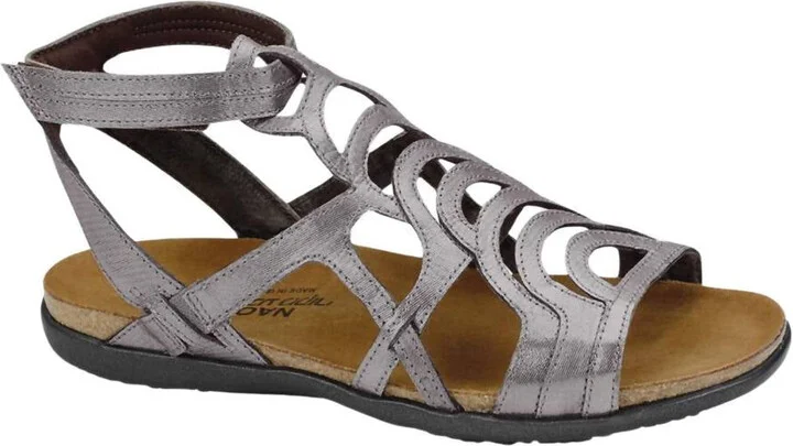Elegant Flats Sara In Silver Threads