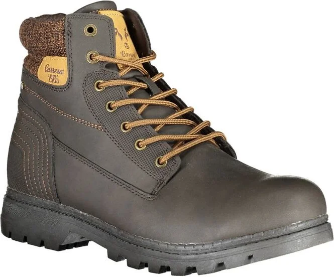 Elegant Lace-Up Contrast Detail Men's Boots - Image 2