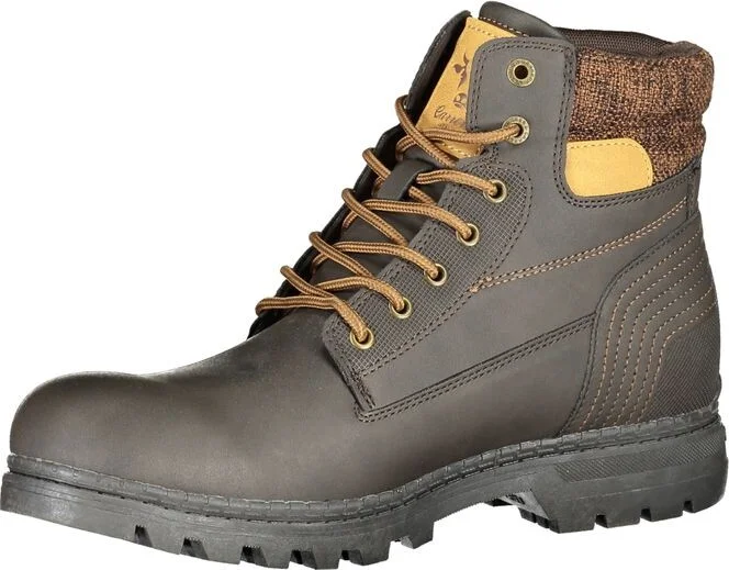 Elegant Lace-Up Contrast Detail Men's Boots - Image 3