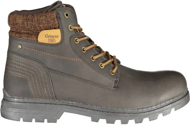 Elegant Lace-Up Contrast Detail Men's Boots