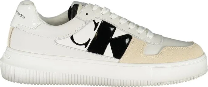 Elegant Lace-Up Sneakers with Contrast Women's Detail