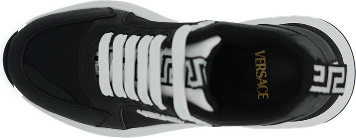 Elegant Monochrome Leather Women's Sneakers - Image 5