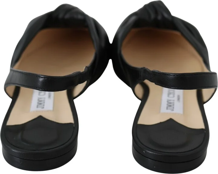 Elegant Pointed Toe Leather Women's Flats - Image 5