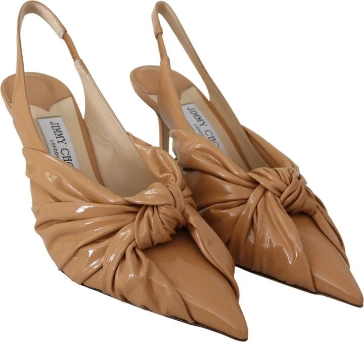 Elegant Pointed Toe Leather Women's Pumps - Image 2