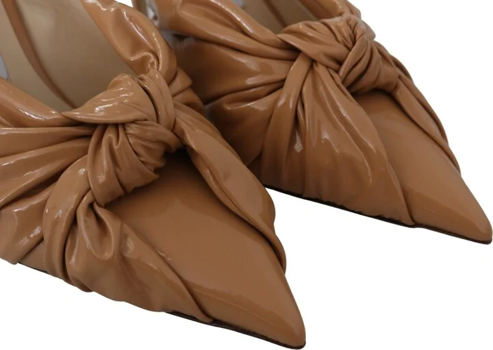 Elegant Pointed Toe Leather Women's Pumps - Image 3