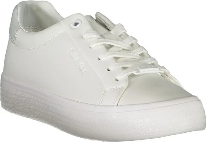 Elegant White Sneakers with Contrast Women's Detailing - Image 2