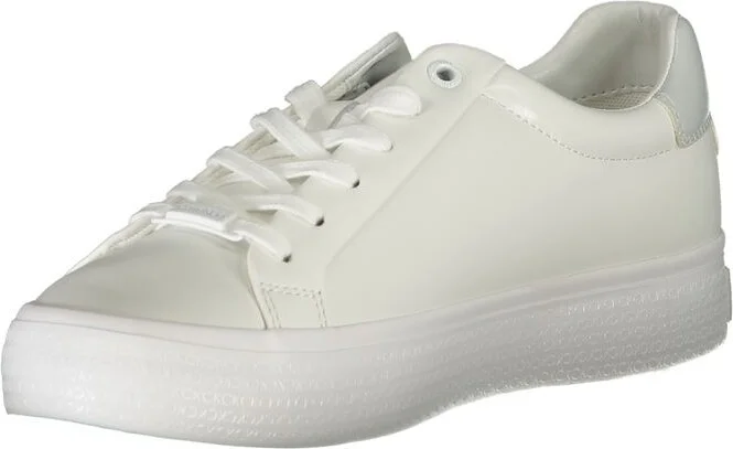 Elegant White Sneakers with Contrast Women's Detailing - Image 3