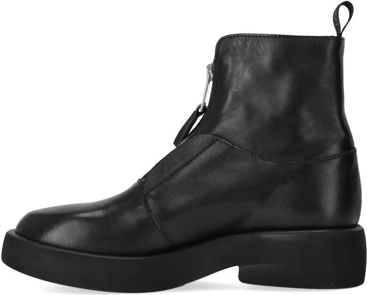 Elena Iachi Black Zipped Ankle Boot - Image 3