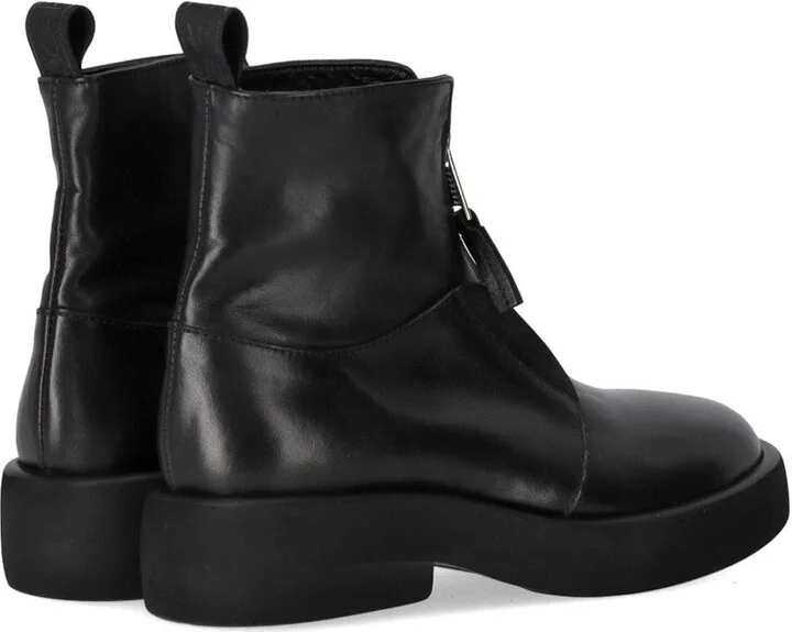 Elena Iachi Black Zipped Ankle Boot - Image 4