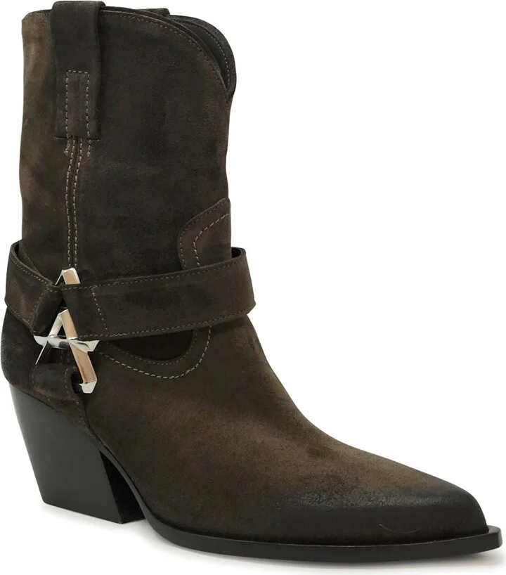 Elena Iachi Brown Suede Ankle Boots - Image 3