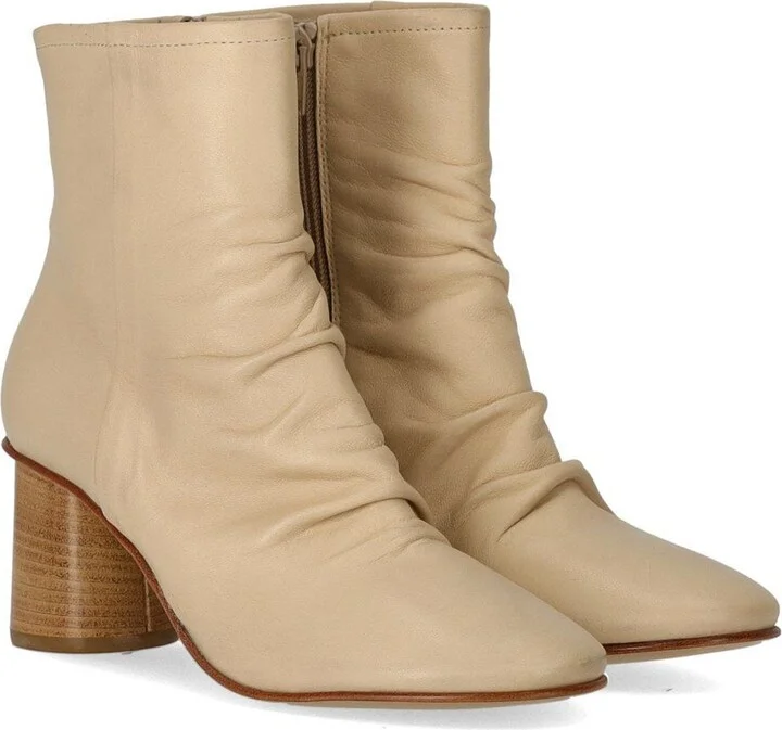 Elena Iachi Charme Ecrú Heeled Ankle Boot - Image 2