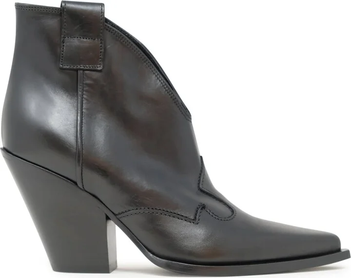 Elena Iachi Leather Ankle Boots