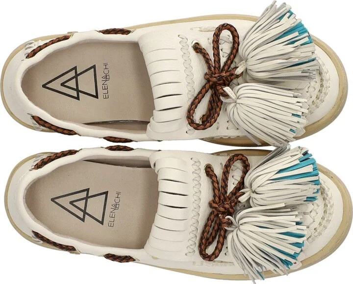 Elena Iachi Smash White Loafer - Image 5