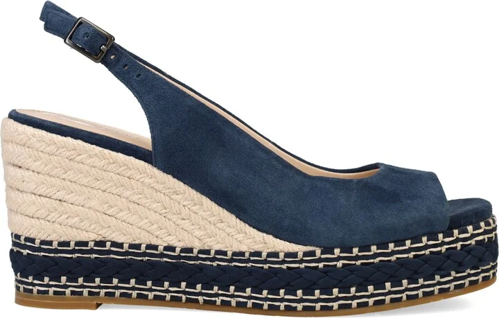 Eleny Slingback Espadrille Platform Wedge Peep Toe Sandal - Image 5