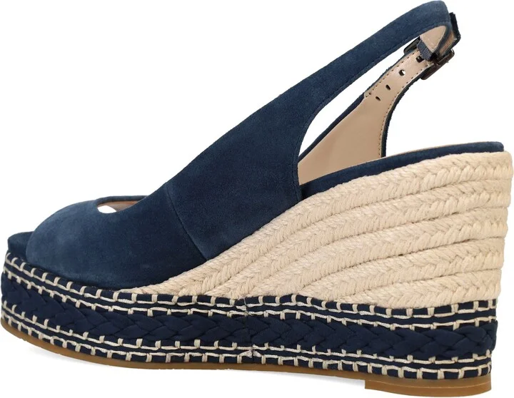 Eleny Slingback Espadrille Platform Wedge Peep Toe Sandal - Image 6