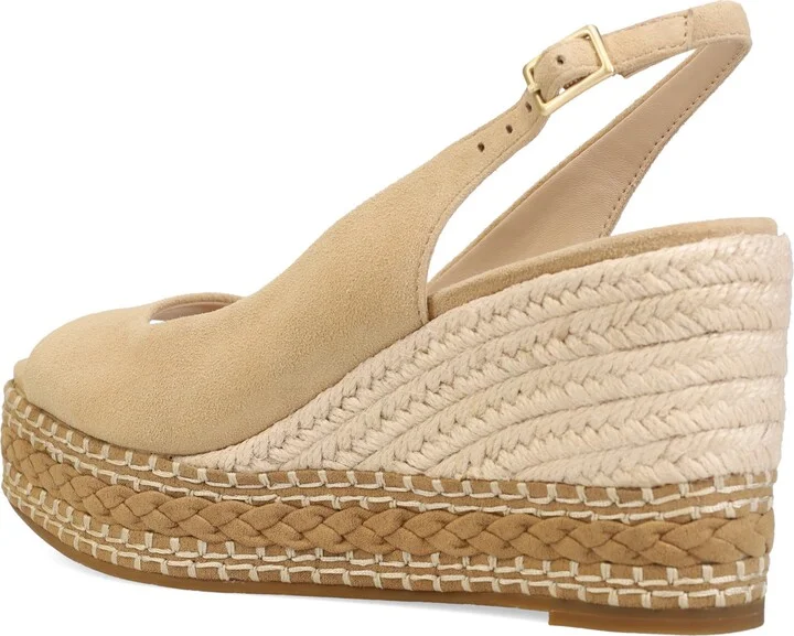 Eleny Slingback Espadrille Platform Wedge Peep Toe Sandal - Image 9