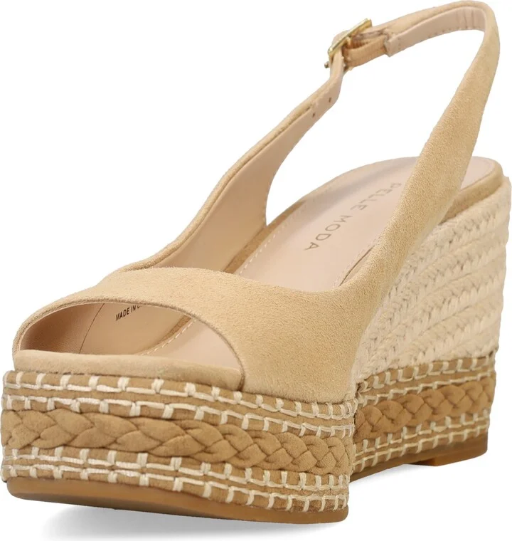 Eleny Slingback Espadrille Platform Wedge Peep Toe Sandal - Image 11