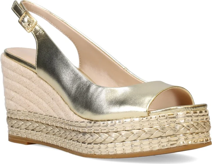 Eleny Slingback Espadrille Platform Wedge Peep Toe Sandal