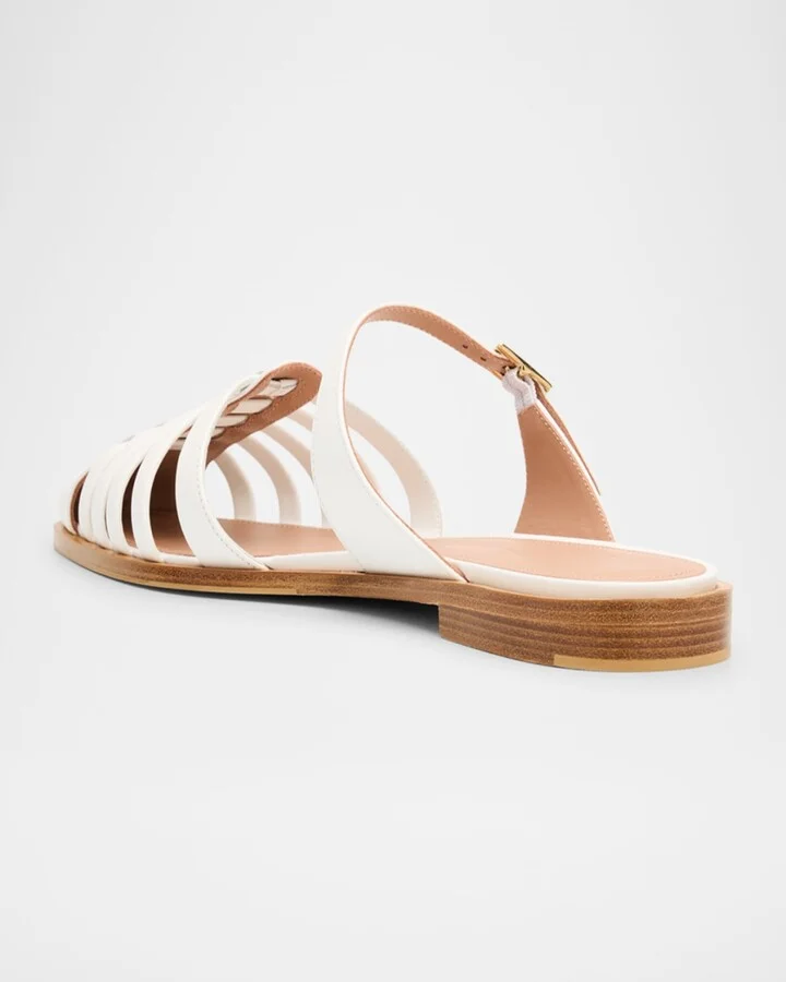 Eleonora Leather Fisherman Mule Sandals - Image 3