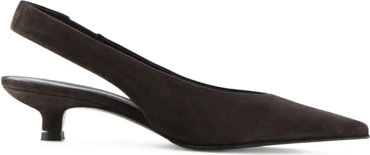 Eleonora pointed-toe slingback pumps