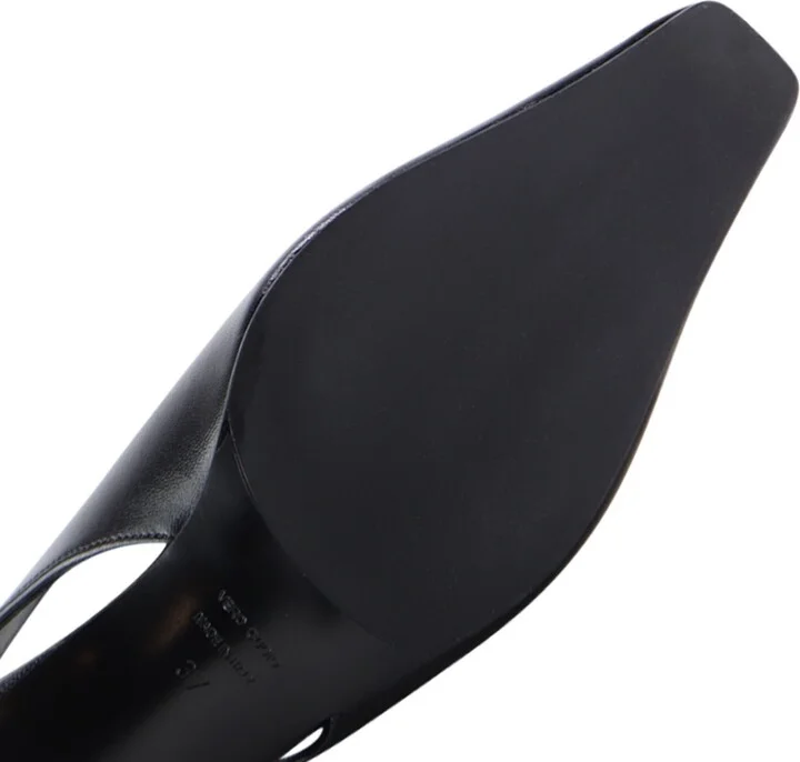 Eleonora Slingback, Black Leather - Image 6