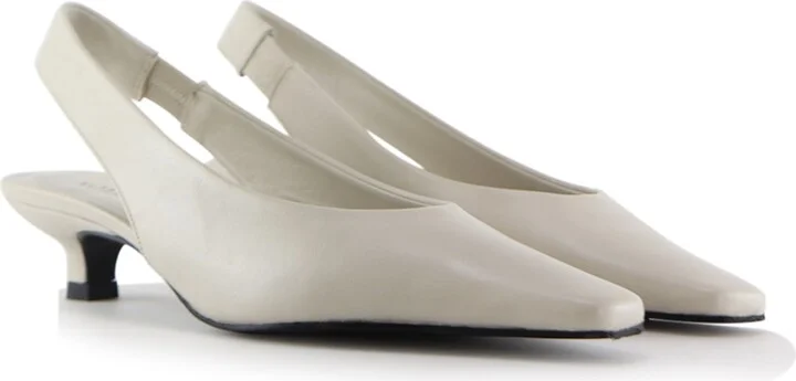 Eleonora Slingback, Off-White Leather - Image 2