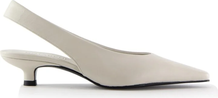 Eleonora Slingback, Off-White Leather