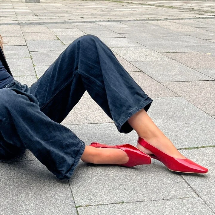 Eleonora Slingback, Red Patent - Image 2