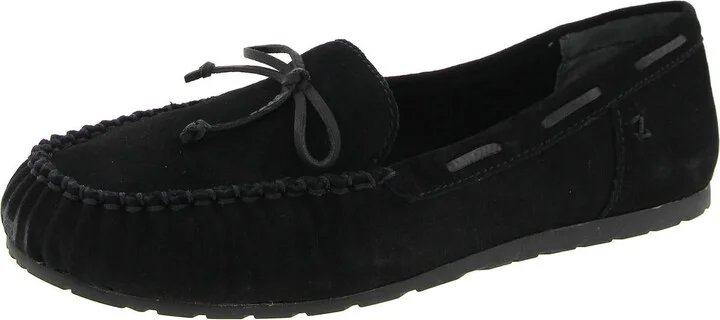 Elery Womens Solid Leather Moccasins