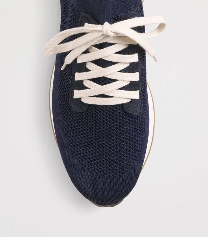 Eleventy Leather-Blend Scarpa Running Trainers - Image 5