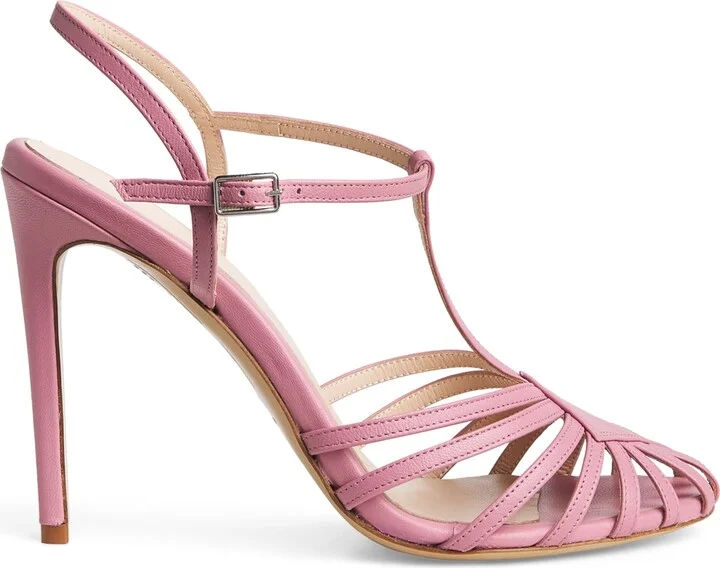 Eleventy Leather Heeled Sandals 120