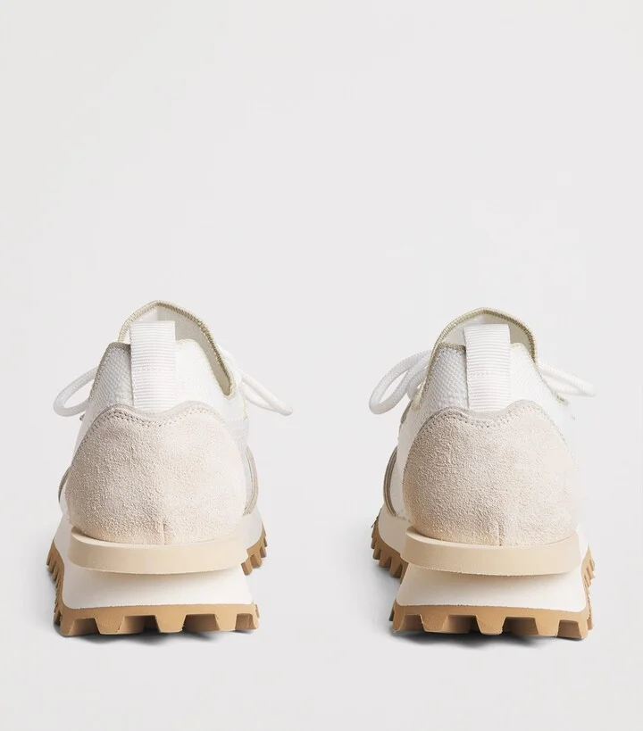 Eleventy Suede-Trim Low-Top Sneakers - Image 4