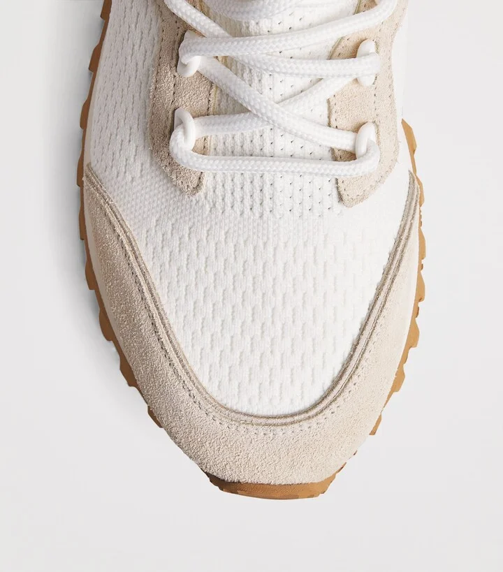 Eleventy Suede-Trim Low-Top Sneakers - Image 5