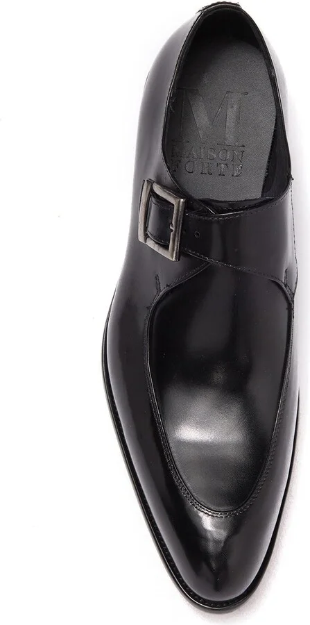 Eli Buckle Strap Leather Loafer - Image 5