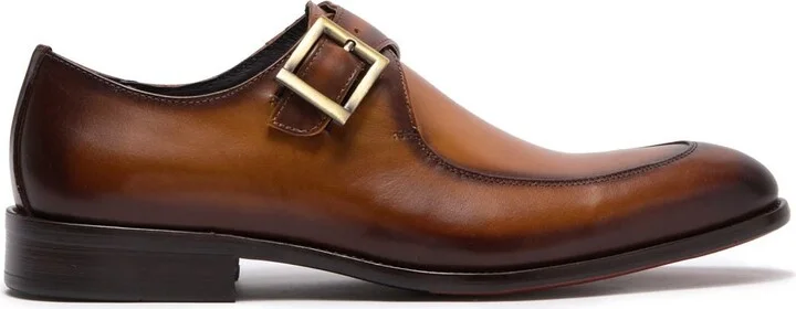 Eli Buckle Strap Leather Loafer - Image 8