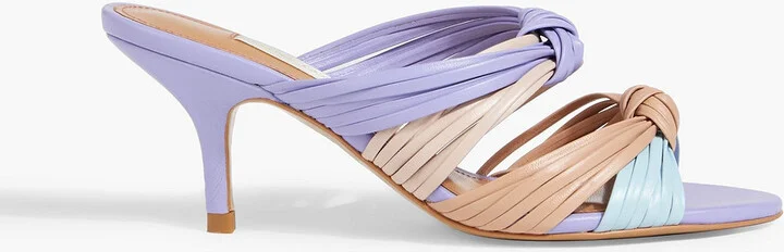 Eli knotted leather mules