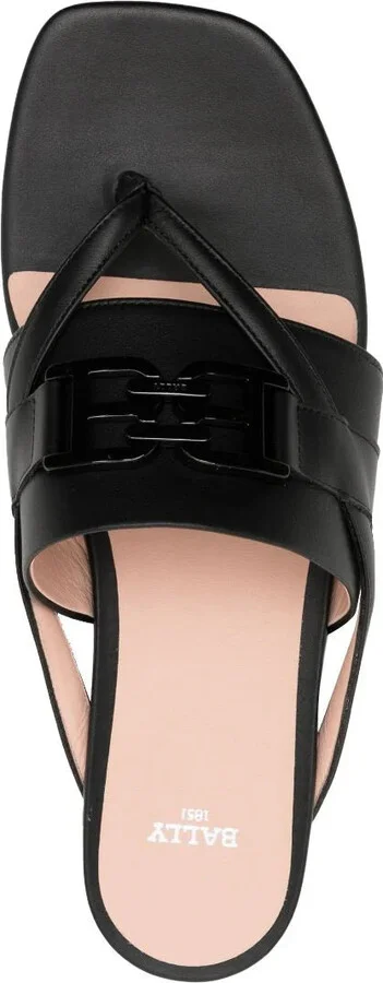 Elia Ladies 6302988 Black Calf Leather Flats