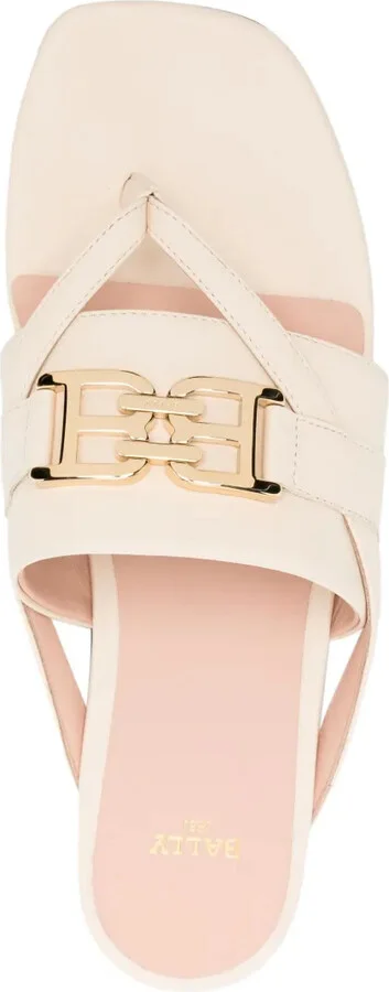 Elia leather flat sandals - Image 4