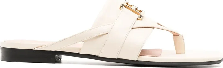 Elia leather flat sandals
