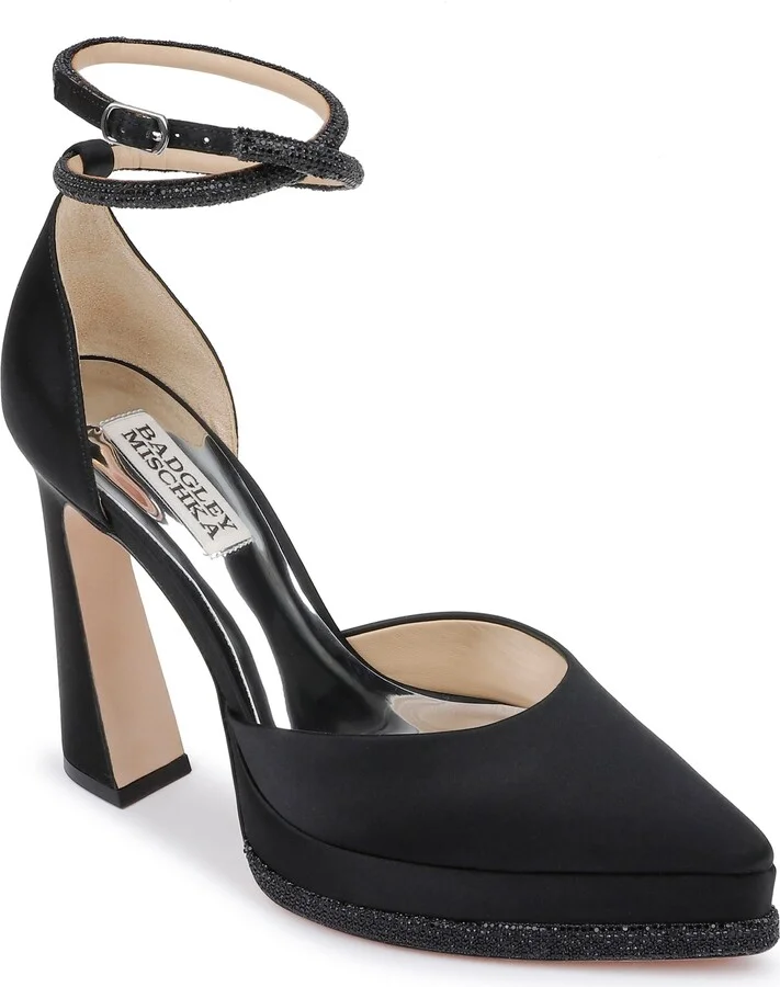 Eliana Ankle Strap Platform Pointed Toe Pump