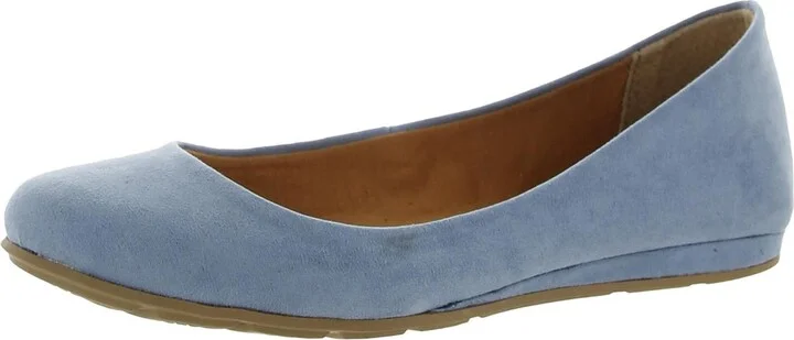 Eliana Womens Padded Insole Slip On Ballet Flats