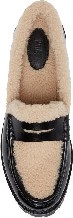 Eliis Genuine Shearling Penny Loafer - Image 5