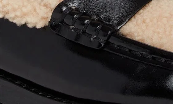 Eliis Genuine Shearling Penny Loafer - Image 6