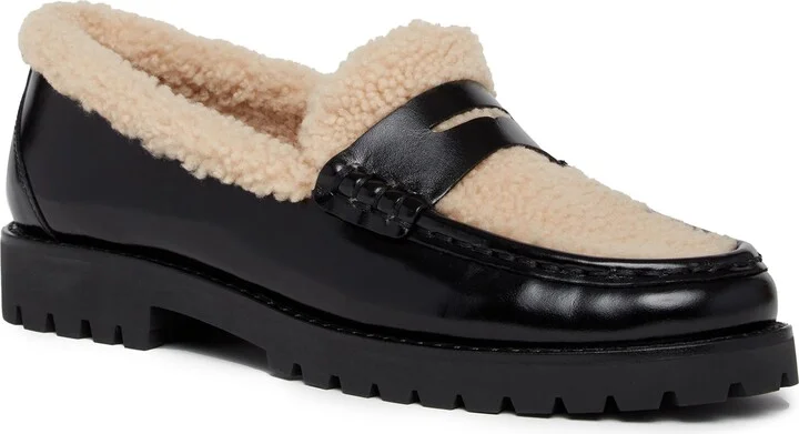 Eliis Genuine Shearling Penny Loafer