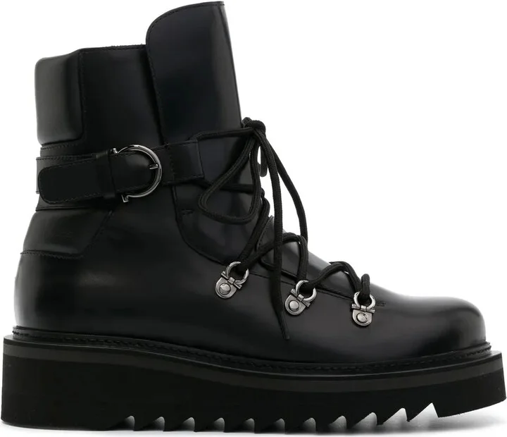 Elimo lace-up leather boots