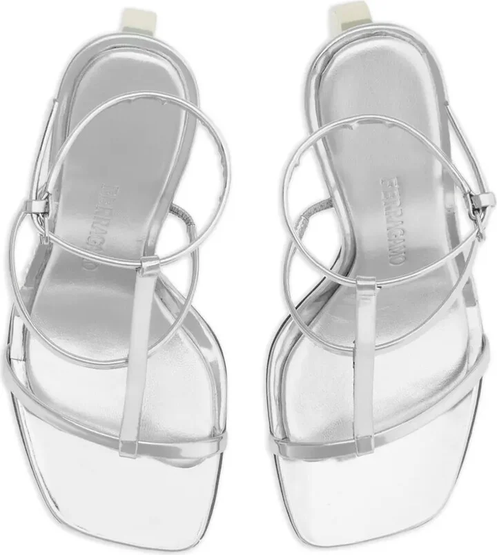 Elina 105mm metallic-finish sandals - Image 4