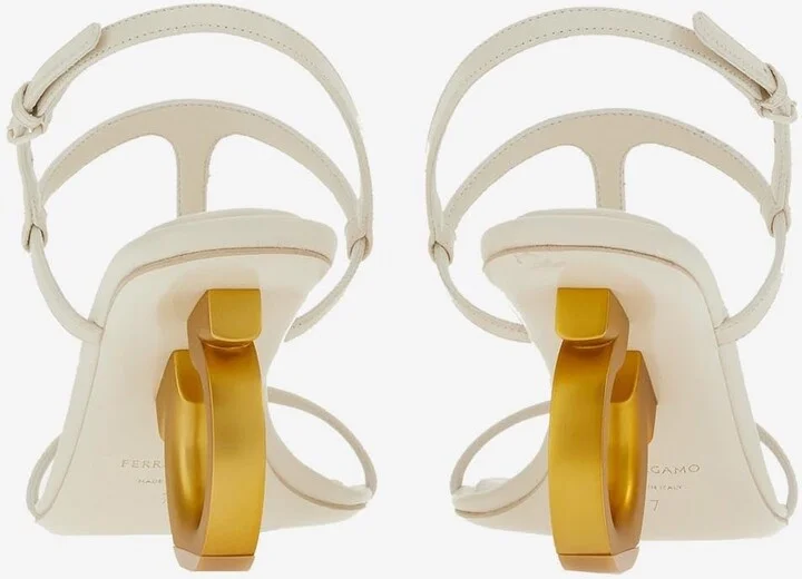 Elina 70 Gancini-Heel Sandals - Image 2
