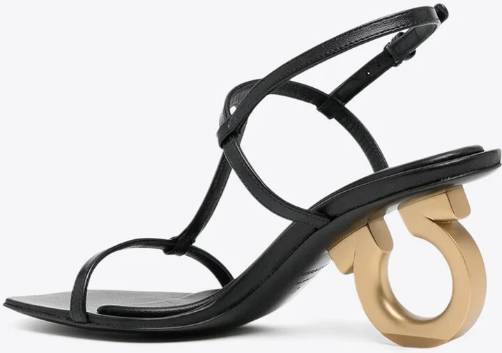 Elina 70 T-strap Leather Sandals - Image 2