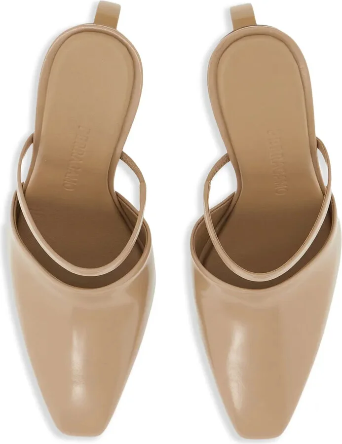 Elina 75mm leather mules - Image 4