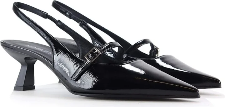 Elina Slingback, Black Patent - Image 2